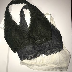 3 gilly hicks hollister bralettes